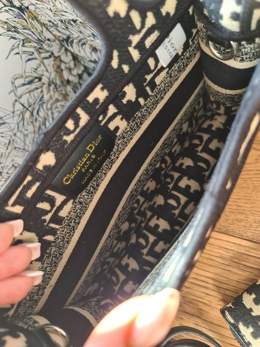 Zestaw Dior mini shopper torebka i portfel