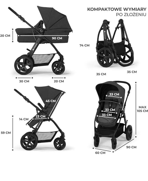 Wózek 3w1 KinderKraft