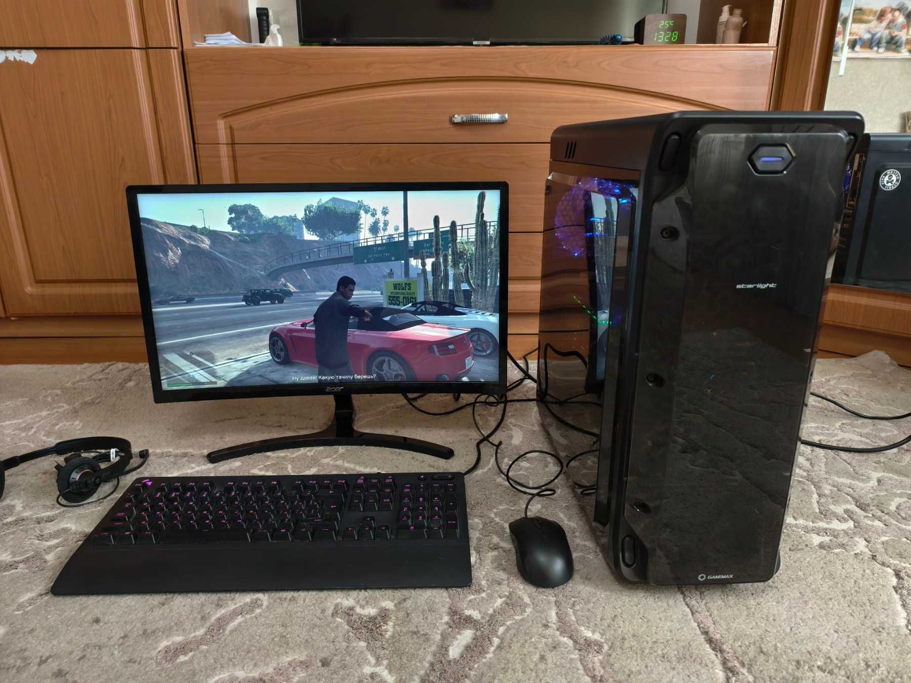 Компютер в сборі Ryzen 5 16gb ddr4 GTX 1080Ti 11GB SSD Acer 24 144Ггц
