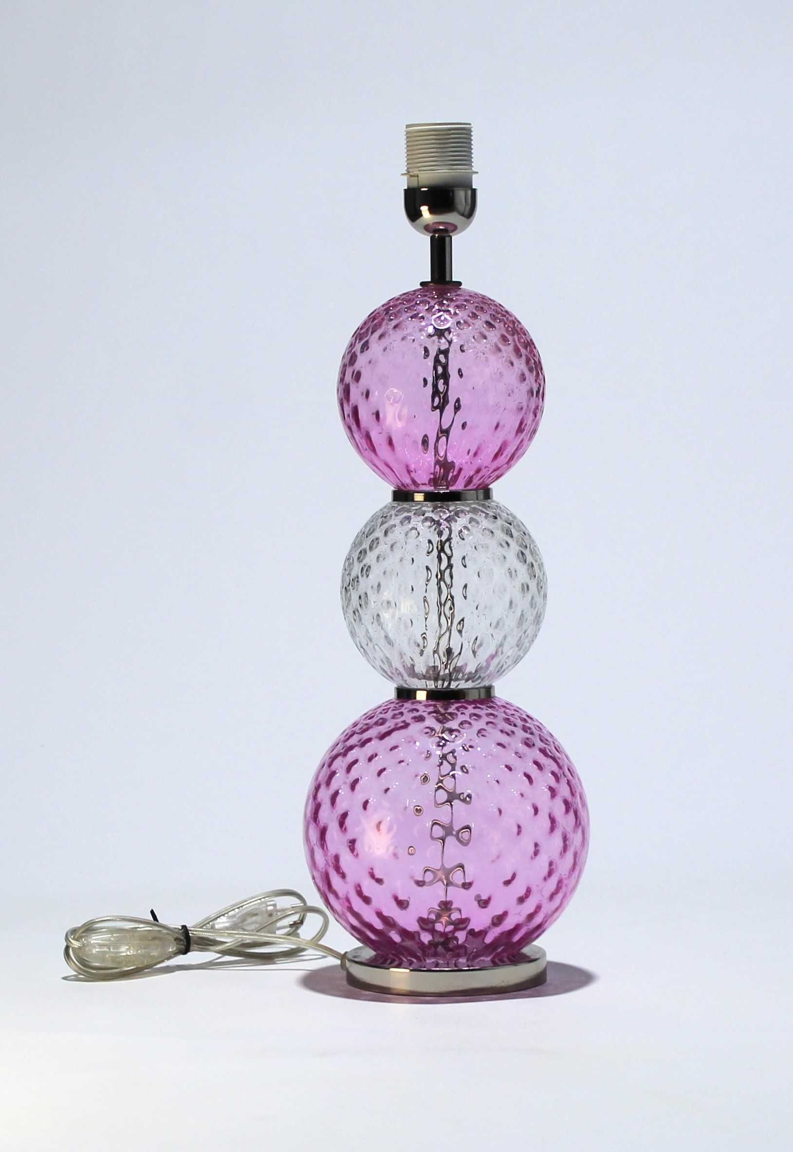 Candeeiro de mesa alto em Vidro | Rosa | Vidro da Marinha Grande