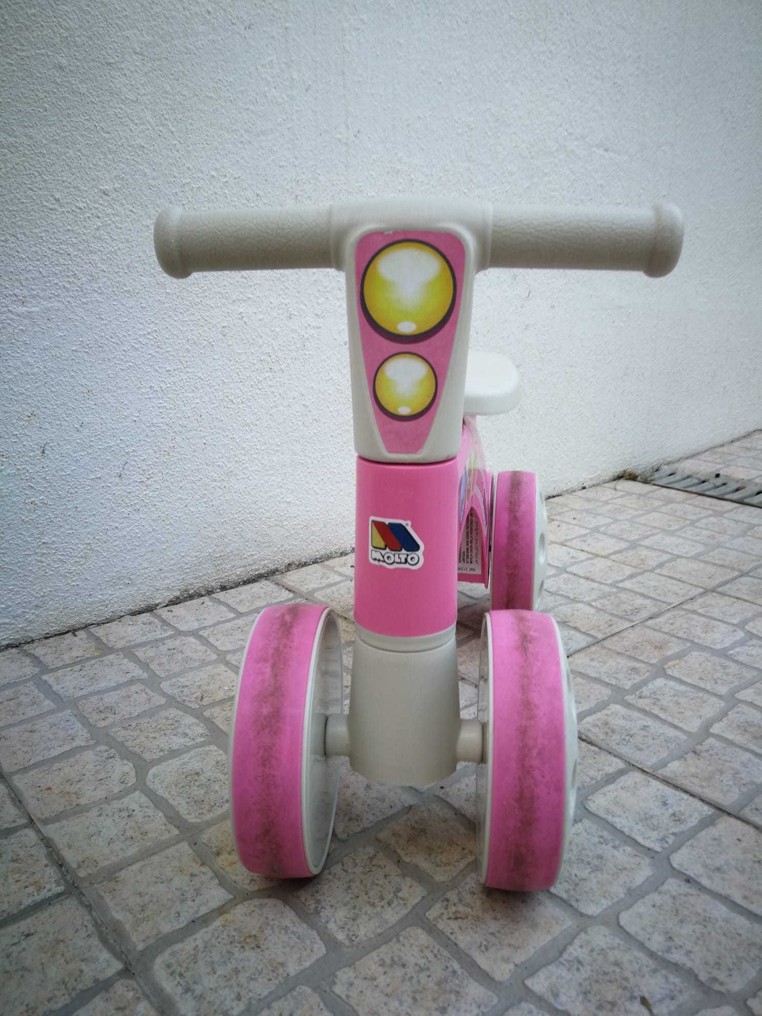 Andador/Bicicleta sem pedais, 4 rodas, MOLTO