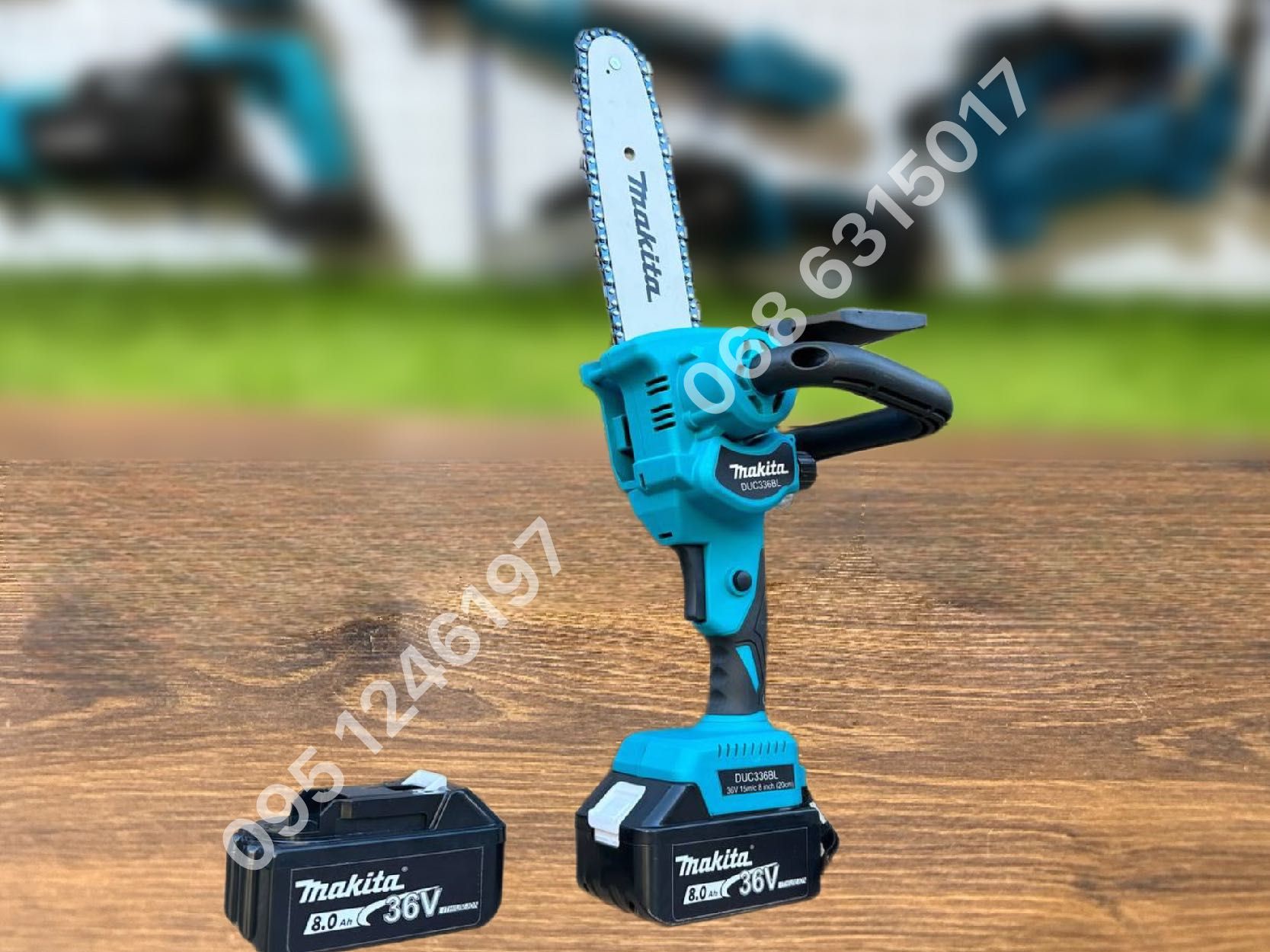 Аккумуляторная мини пилка Makita DUC336BL 36V 8Ah садовая пила 2 цепи