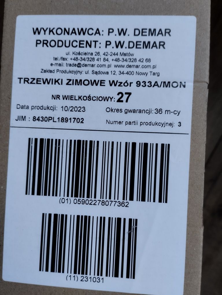 Buty zimowe 933a/mon