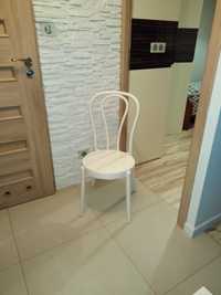 Krzesło białe gięte z poliwęglanu połysk bardzo wygodne stan idealny