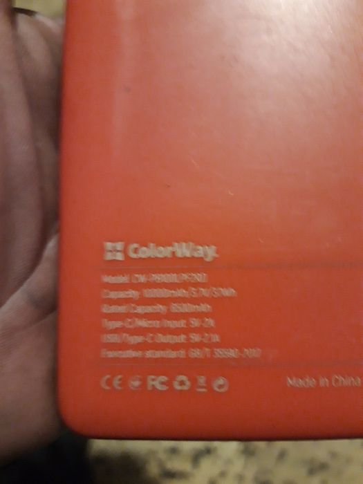 Power Bank ColorWay 10000ah