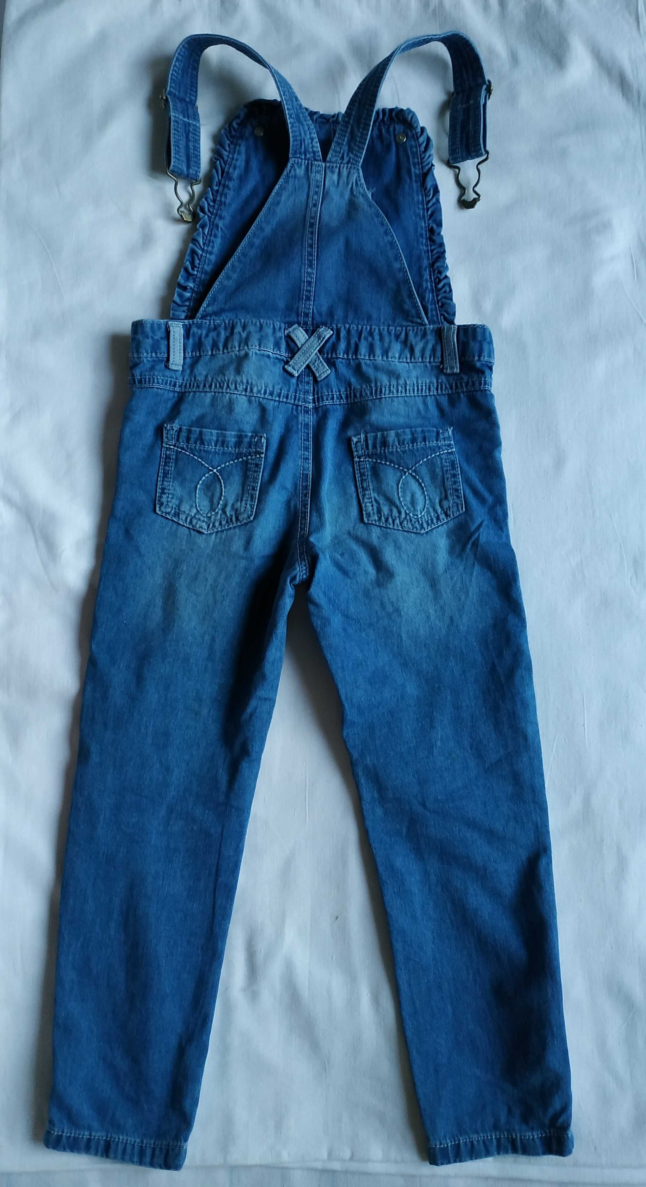 Джинсовый комбинезон без подкладки джинсы на флисе Mothercare 110