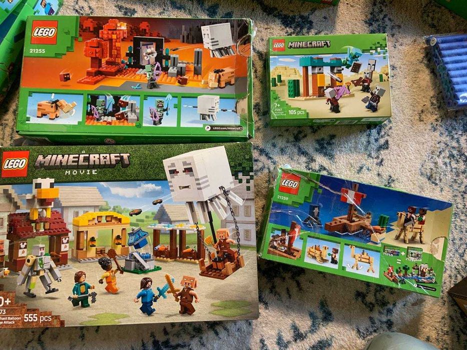 Grande Coleção LEGO Minecraft – Completa com Instruções