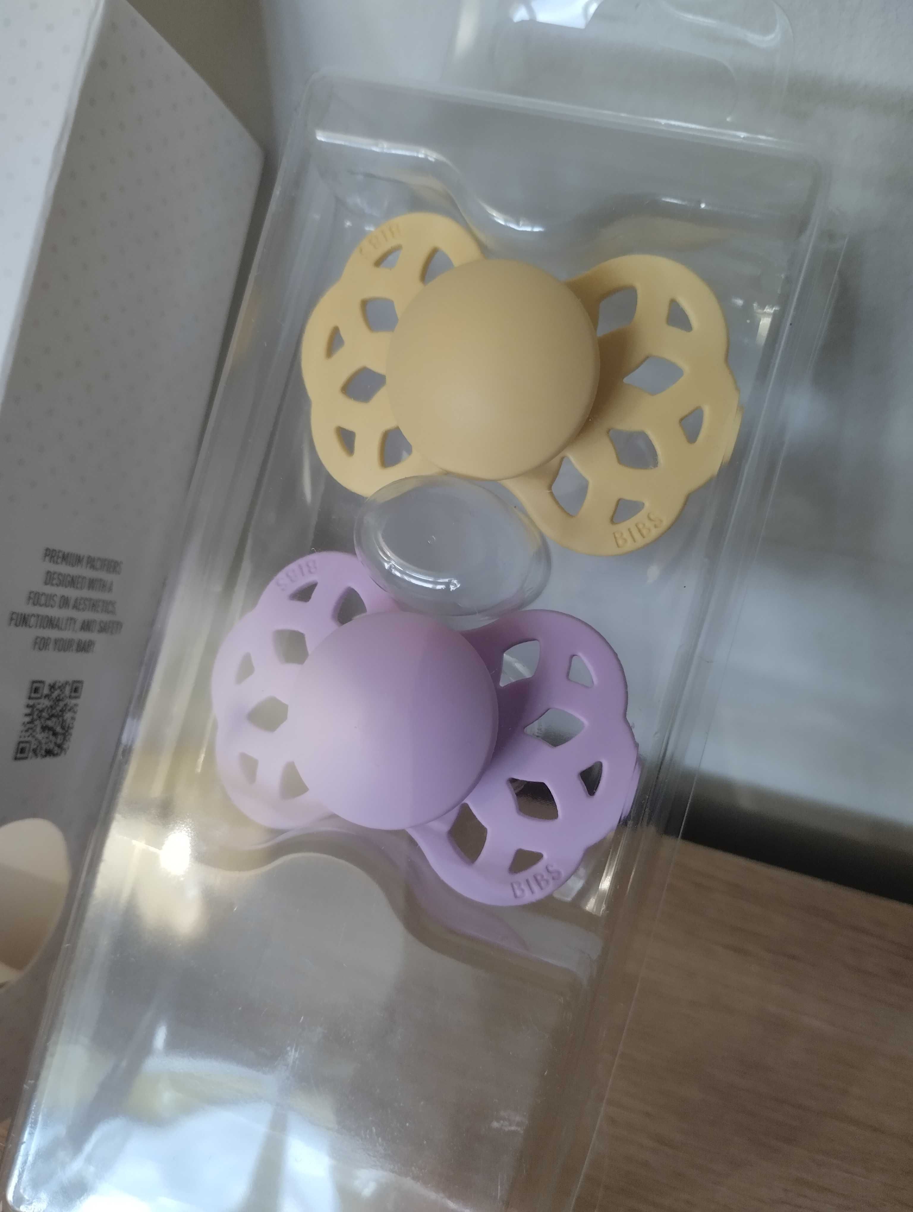 Zestaw 2 smoczków BIBS Infinity anatomicznych bez Bpa silikonowe