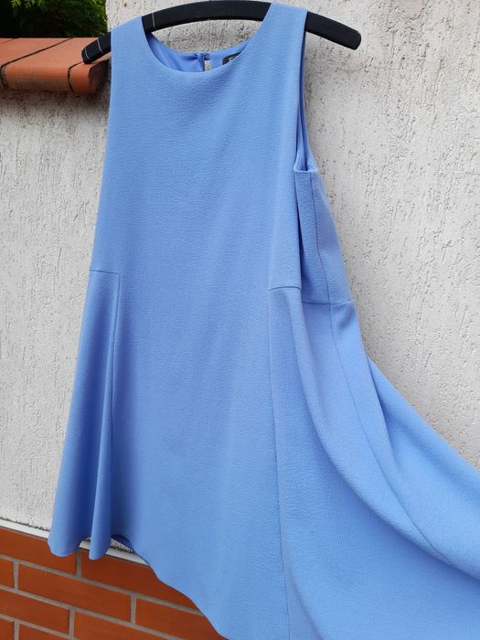 Sukienka ciążowa liliowo-błękitna 42