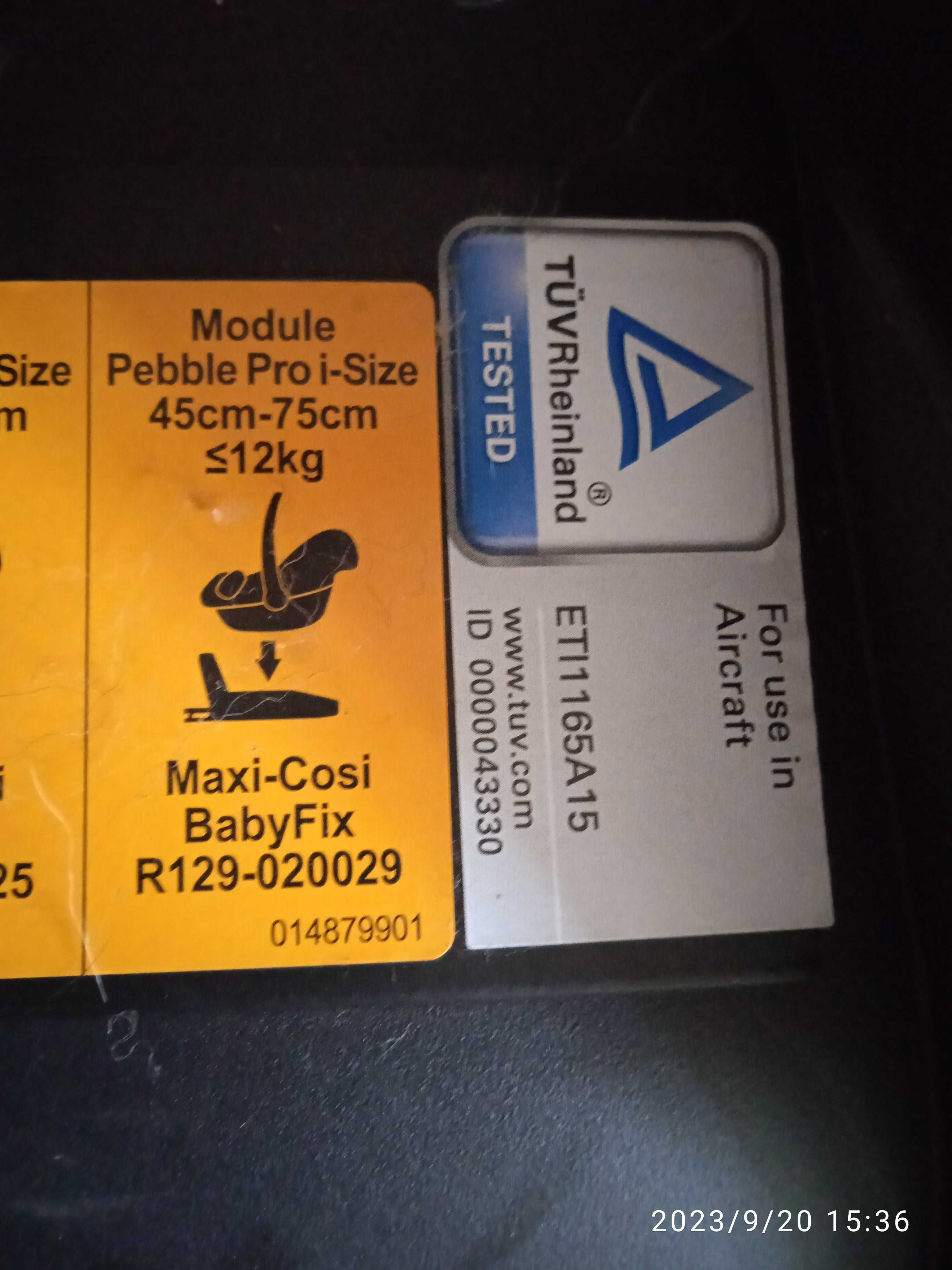 łupina nosidło fotelik samochodowy MAXI COSI 0-13 kg wkładka noworodek