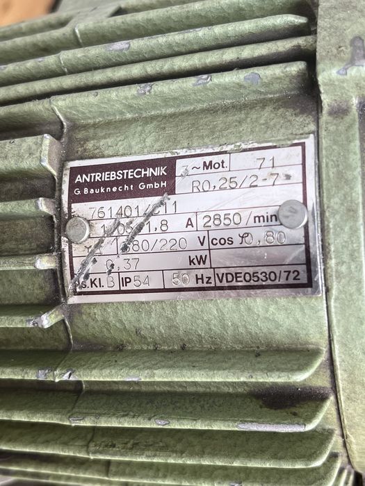 Szlifierka stołowa ROLEI EF165 z silnikiem Bauknecht 037kW