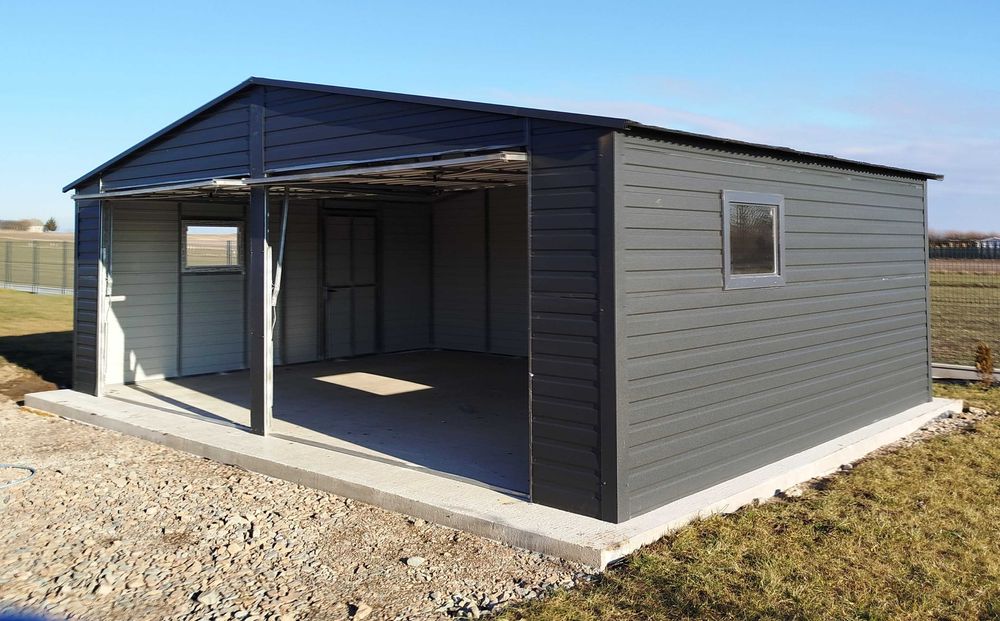 Garaż blaszany, garaż blaszak 3x5, kompleks garaży, parking - moduły