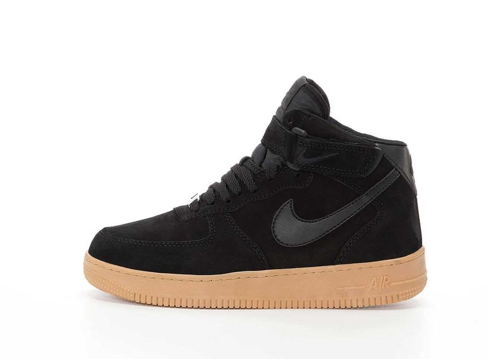 Мужские зимние замшевые кроссовки Nike Air Force 1 High зимові найк