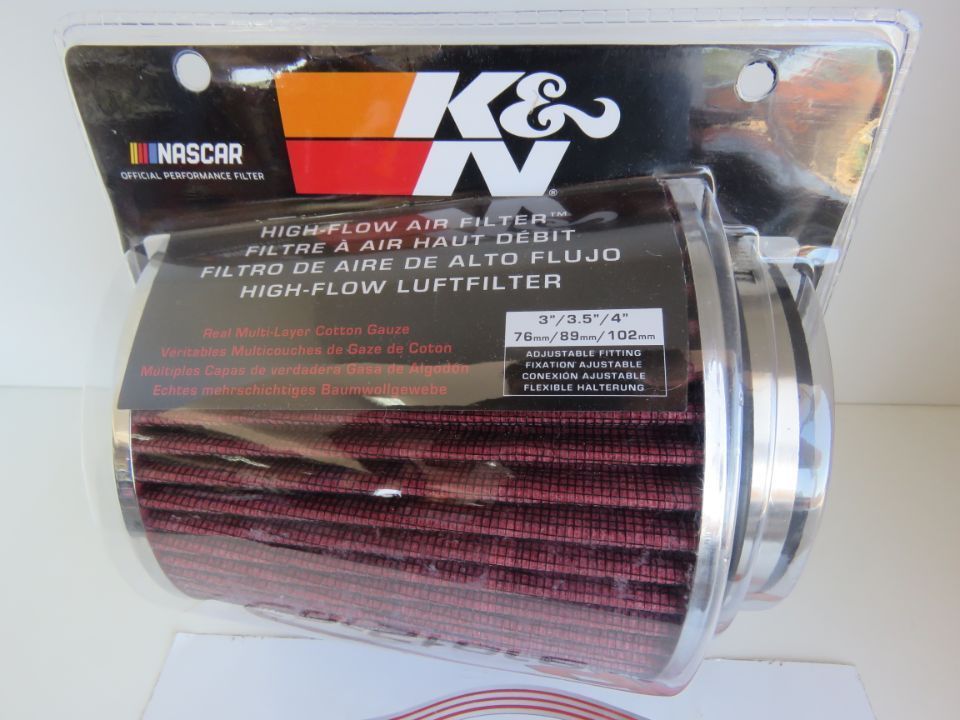 Filtro de Ar Cônico KN Universal Duplo Fluxo Vermelho RG-1001RD-L