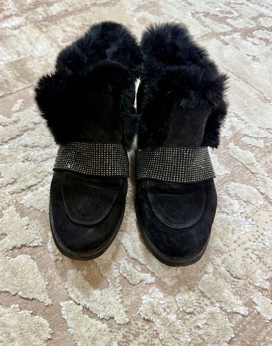 Ботинки замш жіночі 28 см