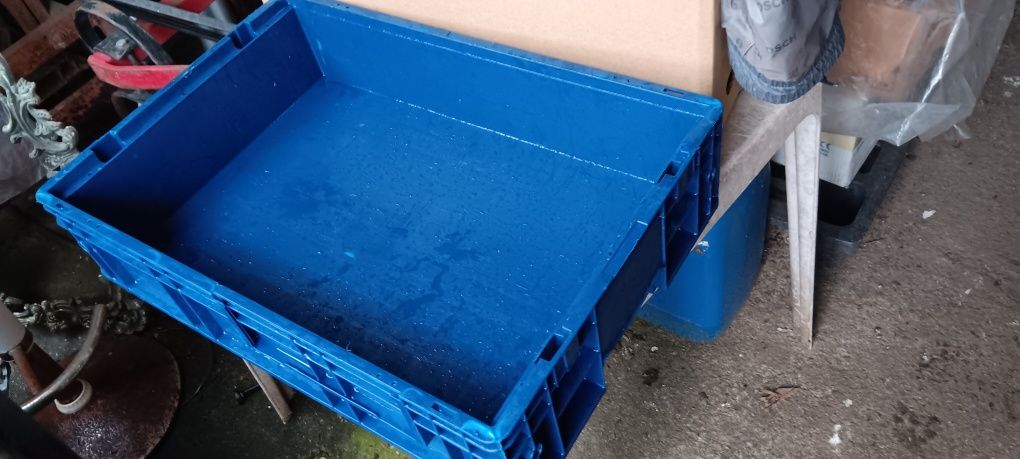 Caixas de plástico fortes de encaixar uma nas outras