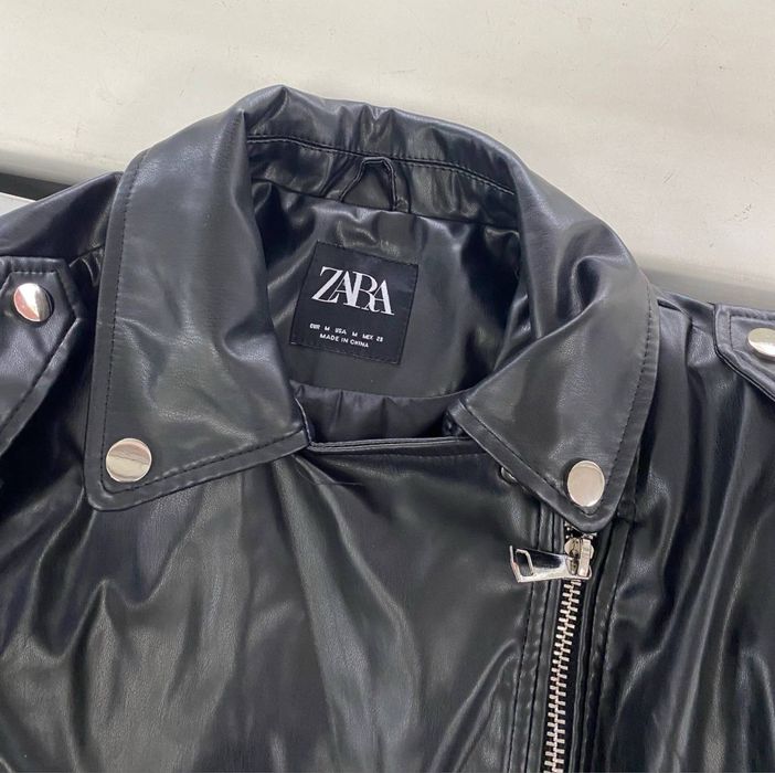 Кожаная куртка косуха зара мото наскар стеганка nascar zara бомбер реп