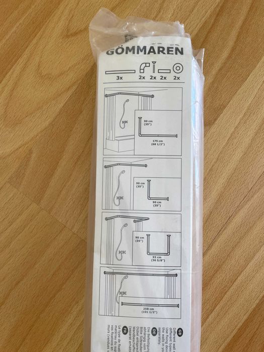 Ikea Gömmaren - varão universal para cortina de chuveiro