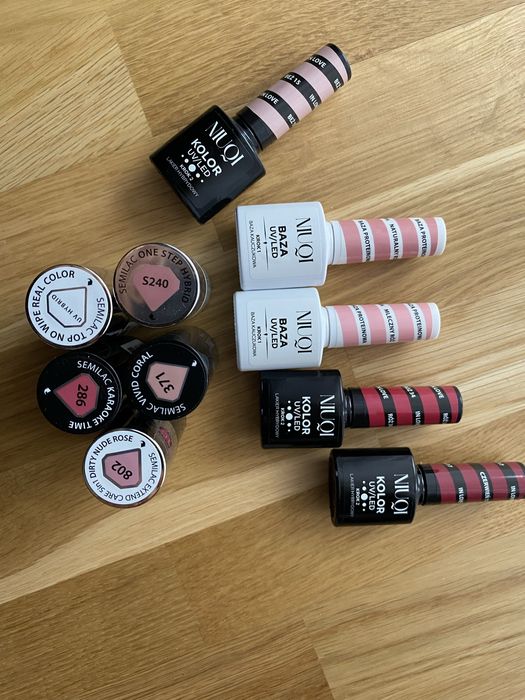 Zestaw lakierów do paznokci do manicure hybrydowego, Semilac, Niuqi
