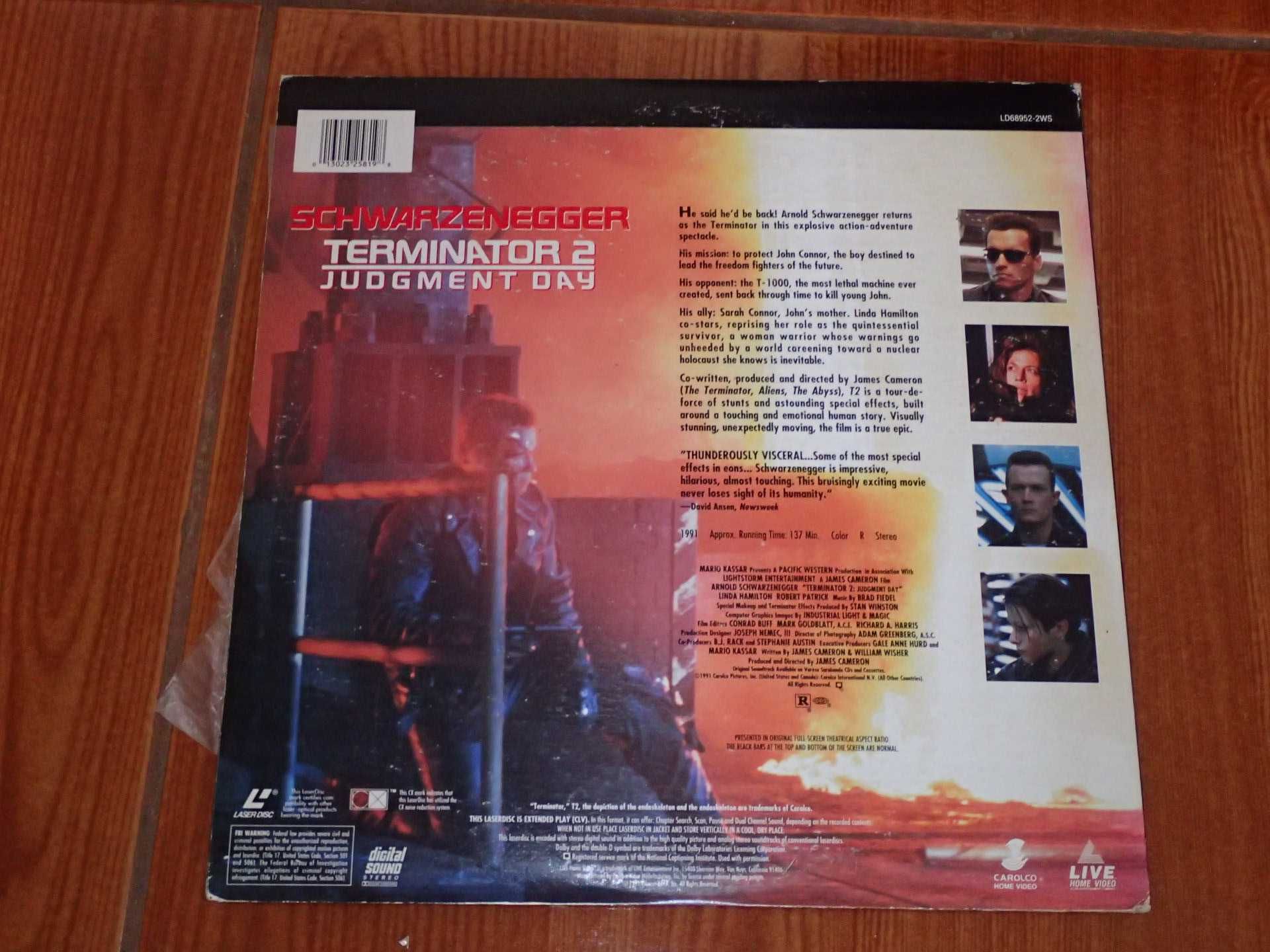 Laserdisc Exterminador Implacável 2