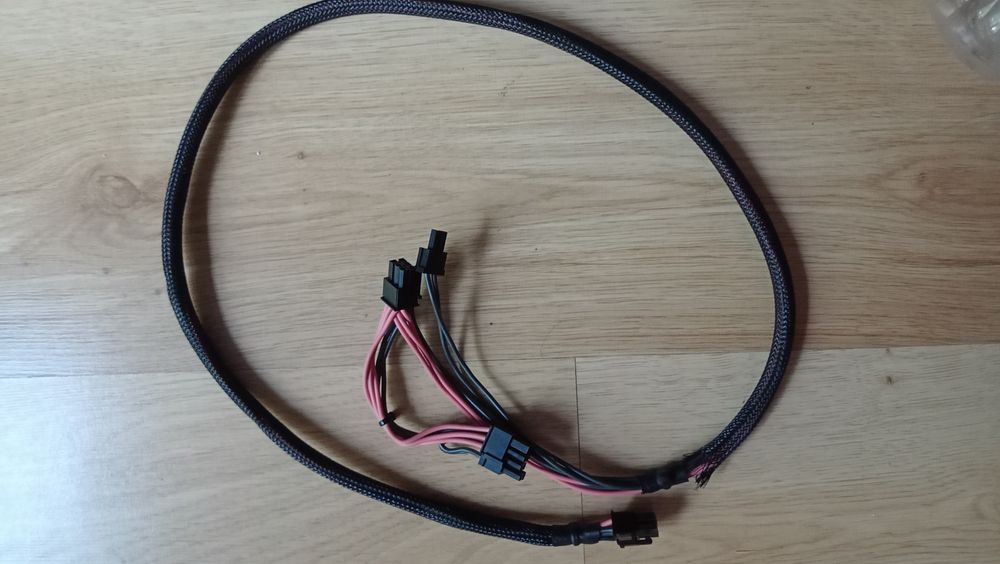 Przejściówka kabel 6+2pin na 2x 6+2pin