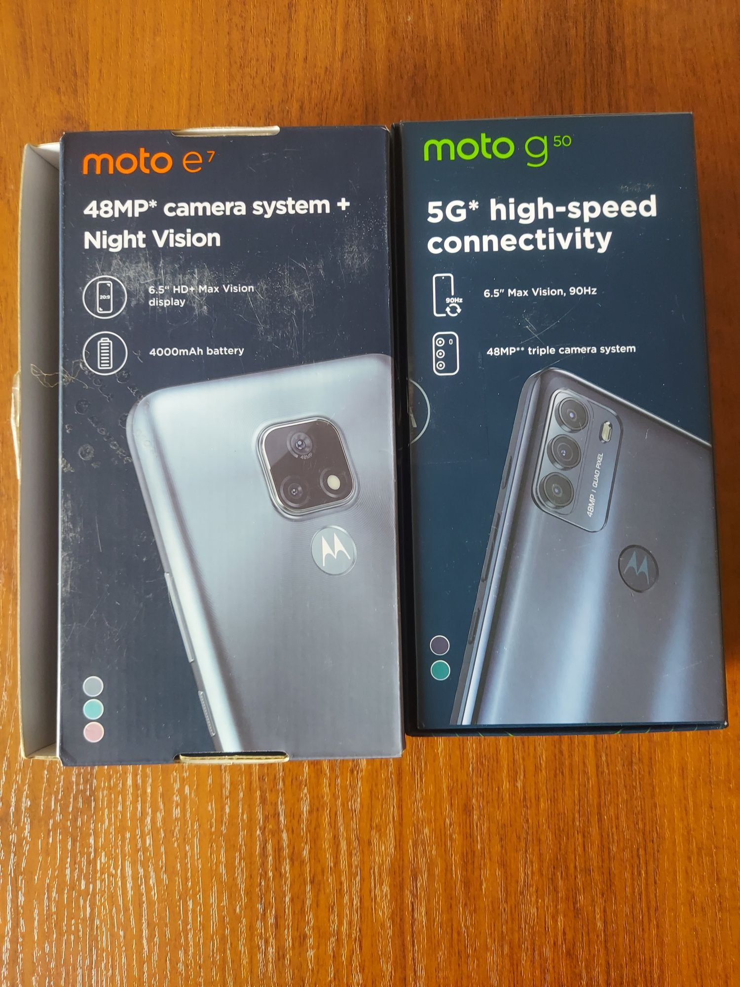 Motorola g50 5G Motorola e7