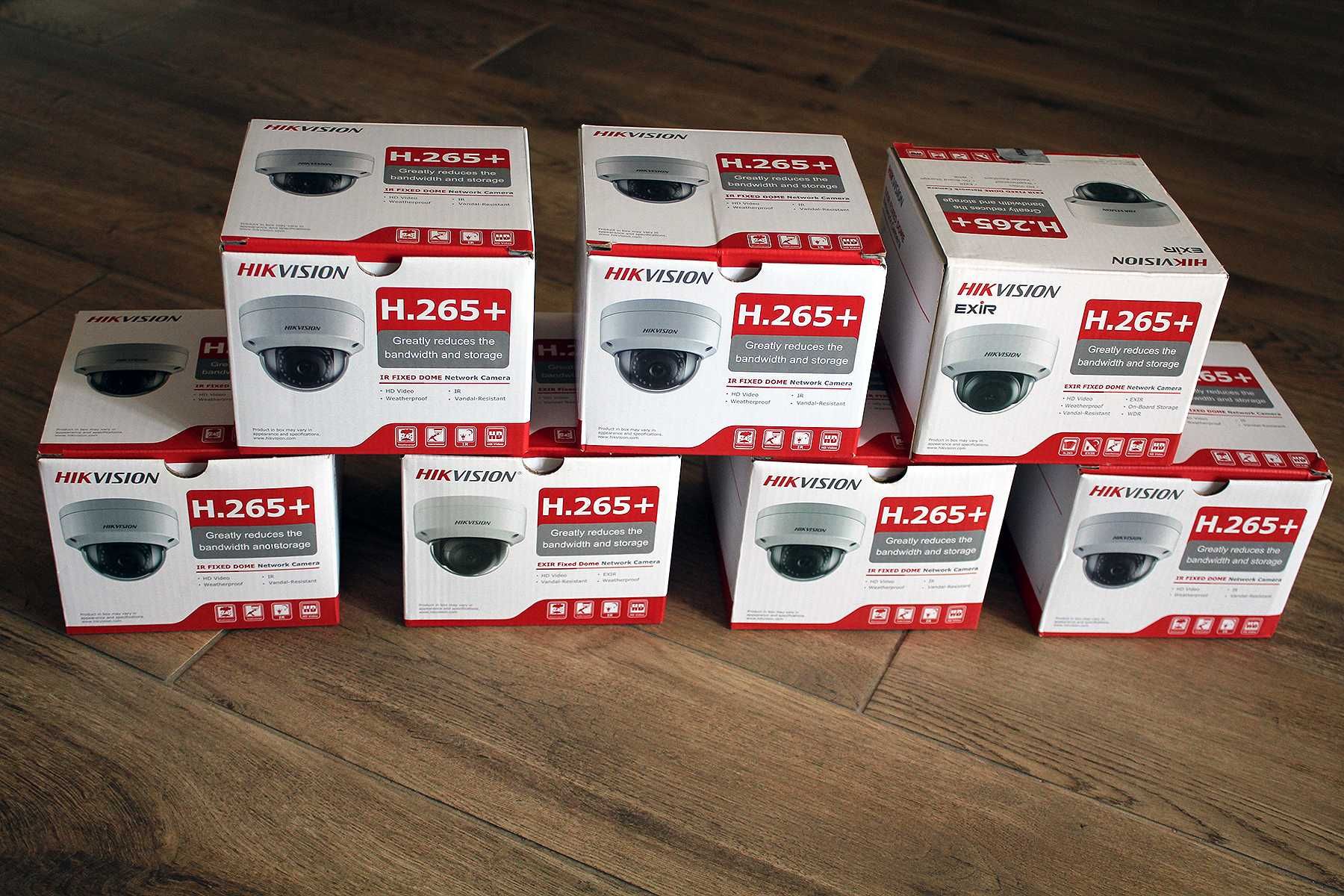 ip камера Hikvision 2мп • microSD POE h.265+ ip67 аудио • 4шт.