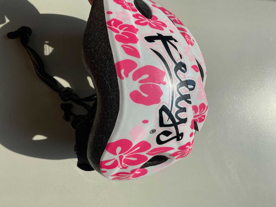 Kask rowerowy Kellys Buggie flower różowy