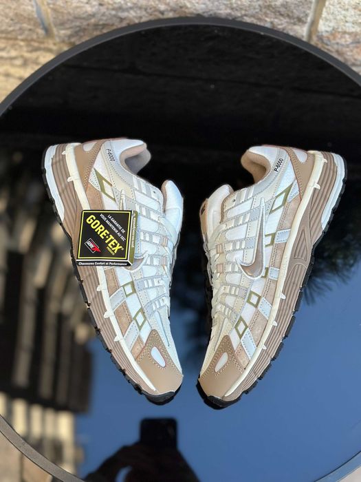 ‼️Кросівки Nike P-6000 Brown White Gore-Tex