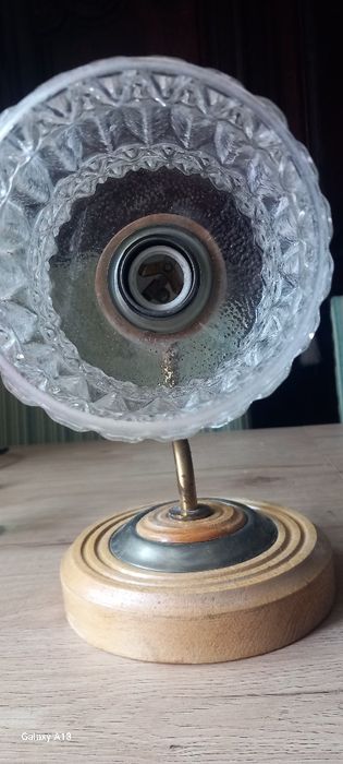 Drewniany kinkiet z prlu