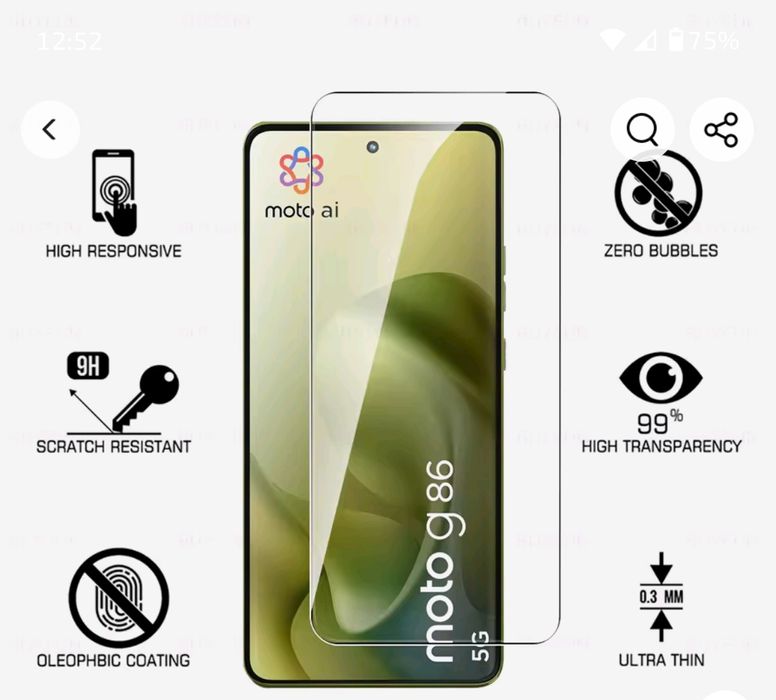 Захисне скло  для Motorola G86/Power
