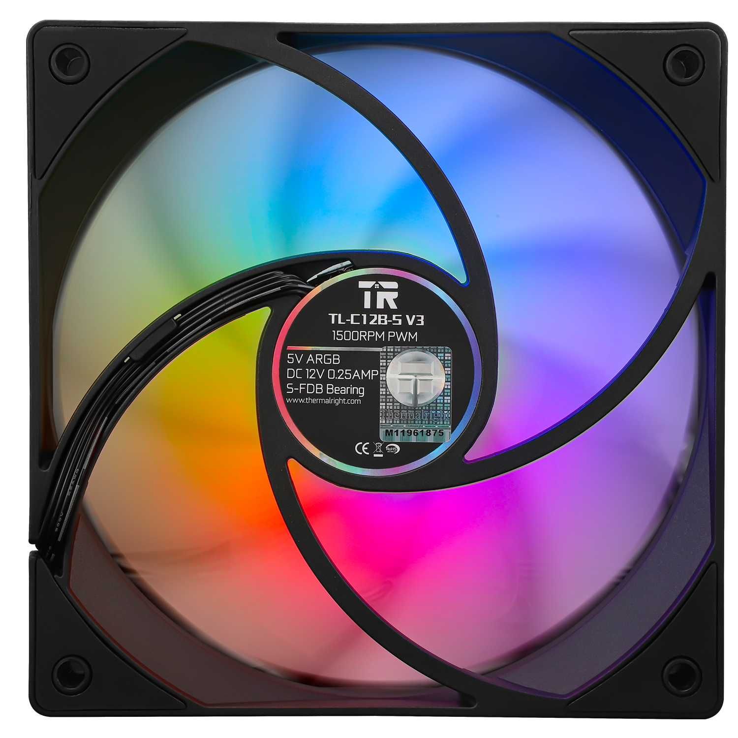 Комплект вентиляторів Thermalright TL-C12B-S V3 X3 з ARGB