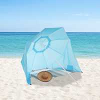 Relaxdays parasol plażowy parawan namiot