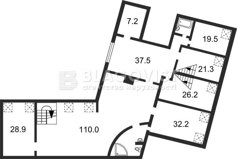 Оренда апартаментів 419м, Ольгинська 2/1, м Хрещатик