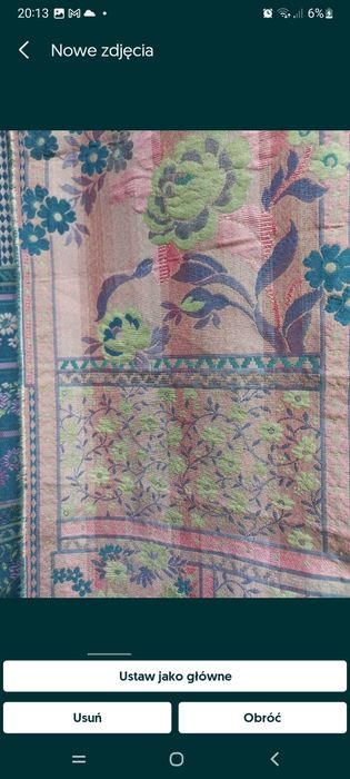 Tkanina obiciowa  zasłonowa grubavzakardowa nowa7mb×140cm