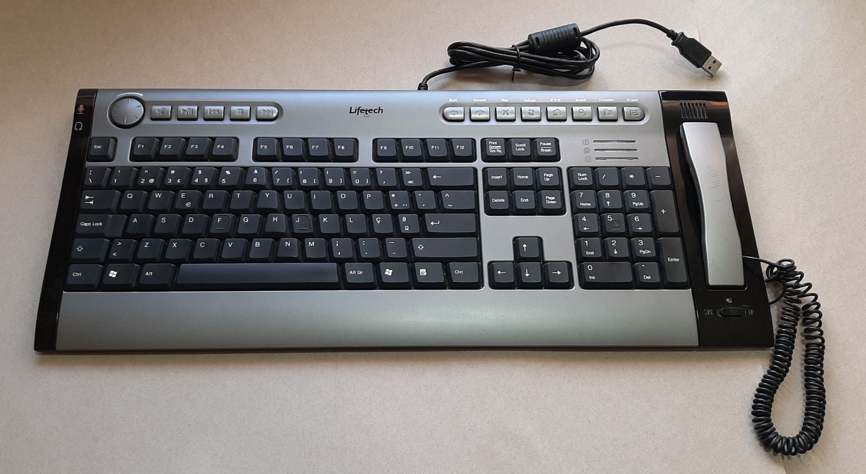 Teclado Prof Multimédia Lifetech USB