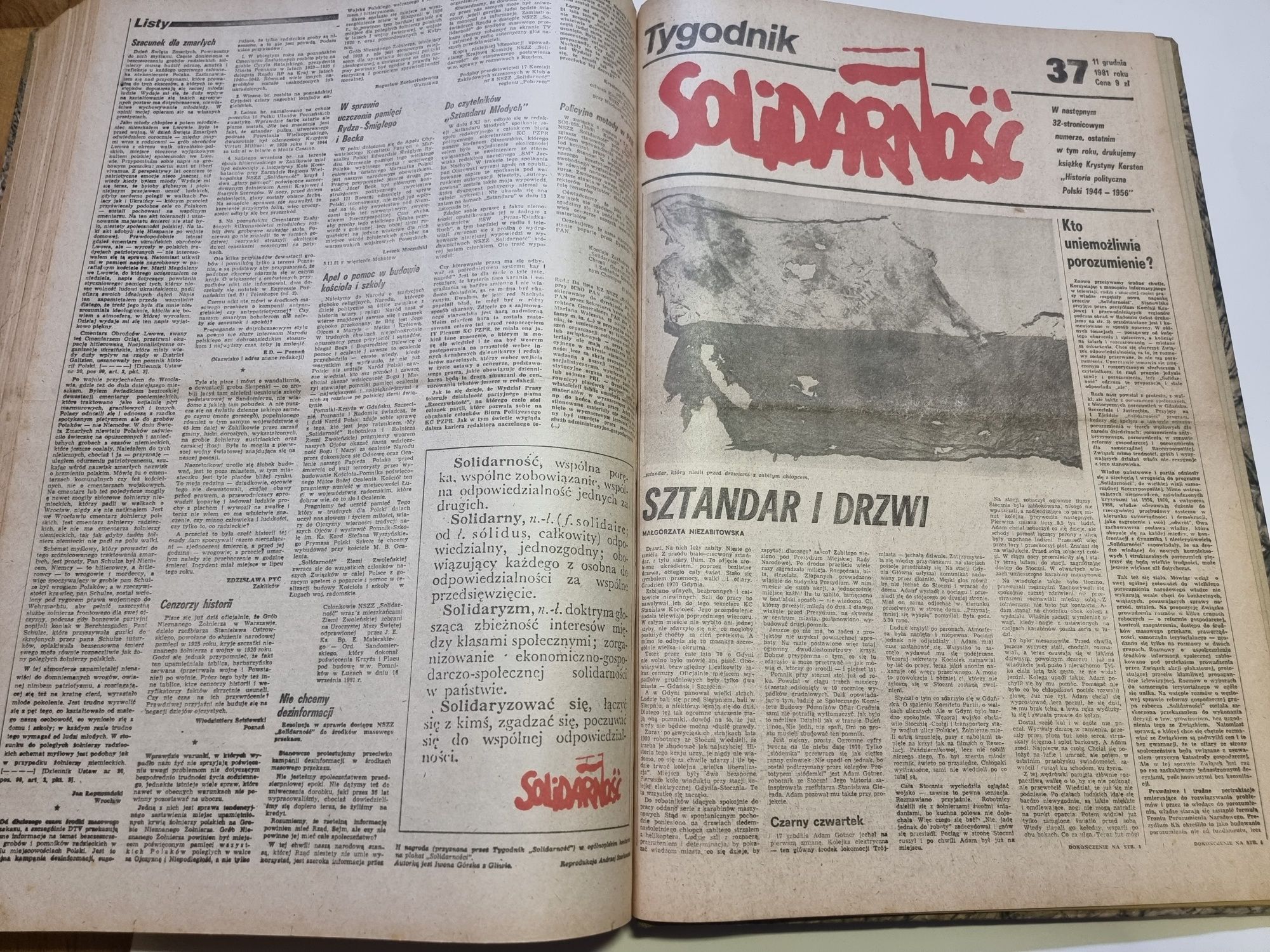 Tygodnik Solidarność rocznik 1981 oprawiony