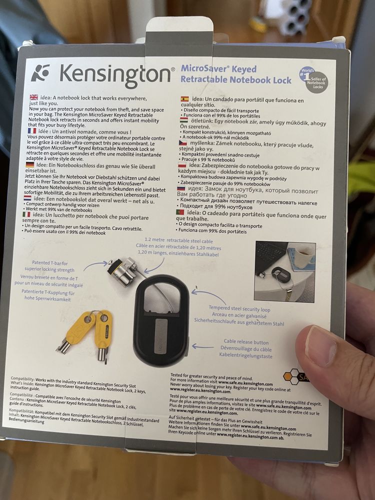 Cadeado Kensigton MicroSaver Keyed portatil