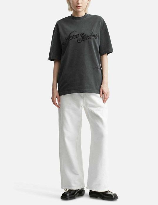 Футболка Acne Studios Exford Tourist Logo T-Shirt Black