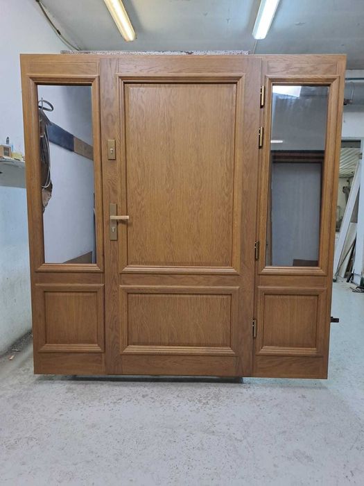 Drzwi  zewnętrzne dębowe_ dostawa GRATIS!!_ Pomiar/Montaż/ Dotacja