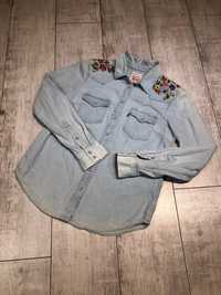 Женская джинсовая рубашка с цвитами Levis