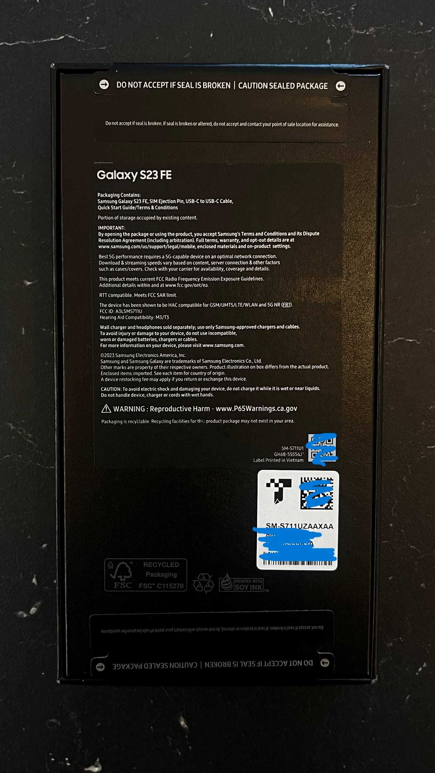 Samsung S23 FE Graphite Zaplombowany Nowy Warszawa