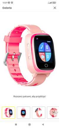 Smartwatch zegarek garett kids life max 4g rt nowy komunia różowy okaz
