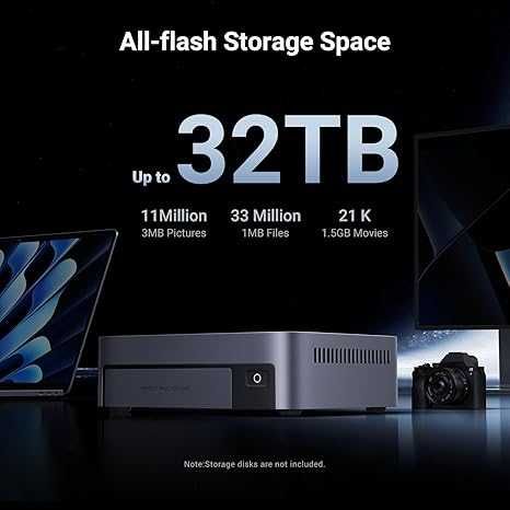 UGREEN NASync DXP480T Plus do 32TB i5 1235u 10-rdzeniowy, 8 GB DDR5