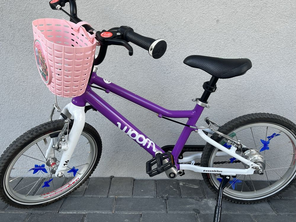 Woom 3 Automagic przerzutka  z nóżką fioletowy gwarancja