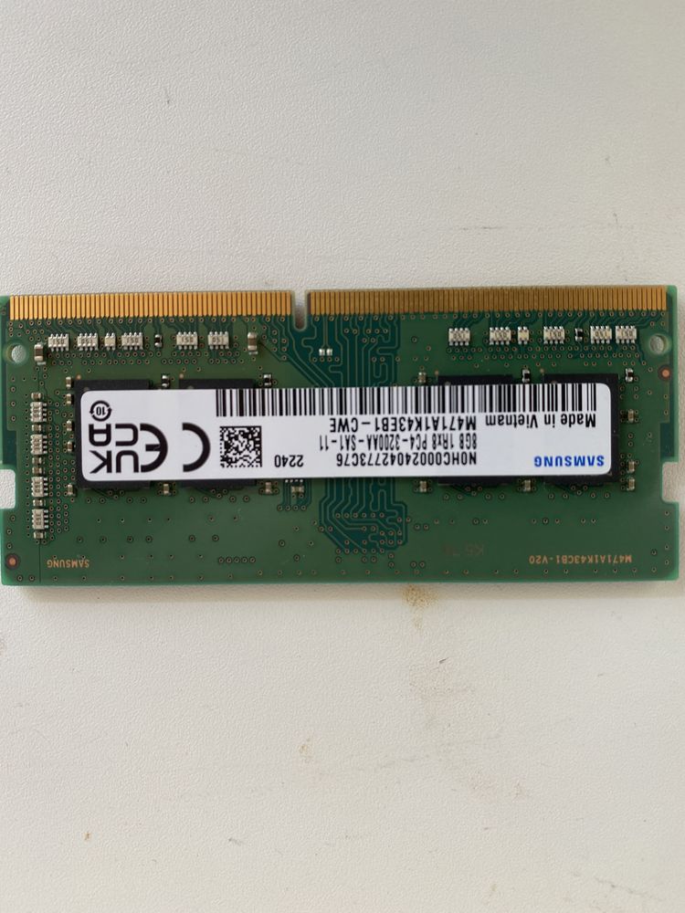 SoDIMM DDR4 8GB 3200 MHz Samsung