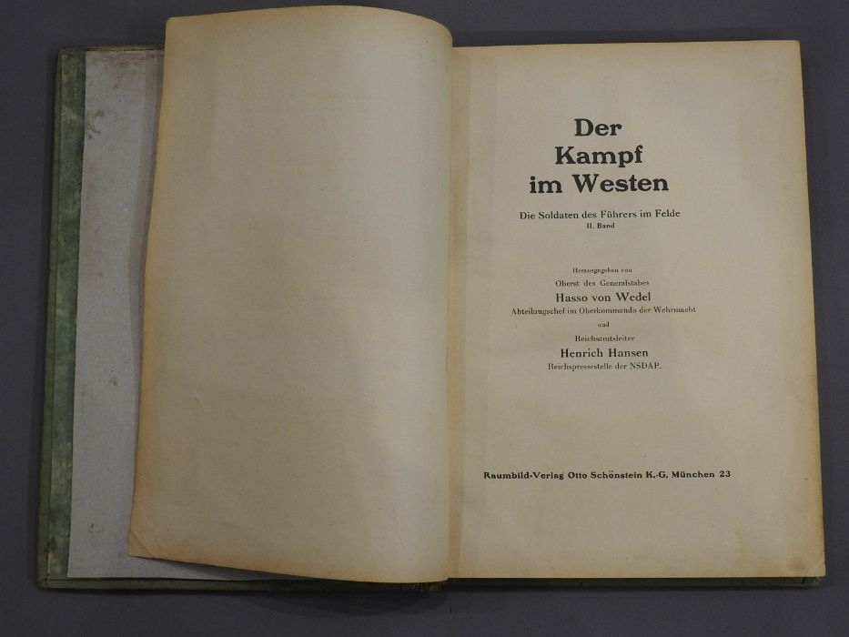 Альбом 96 стерео фотографий Der Kampf im Westen Борьба на Западе 1940