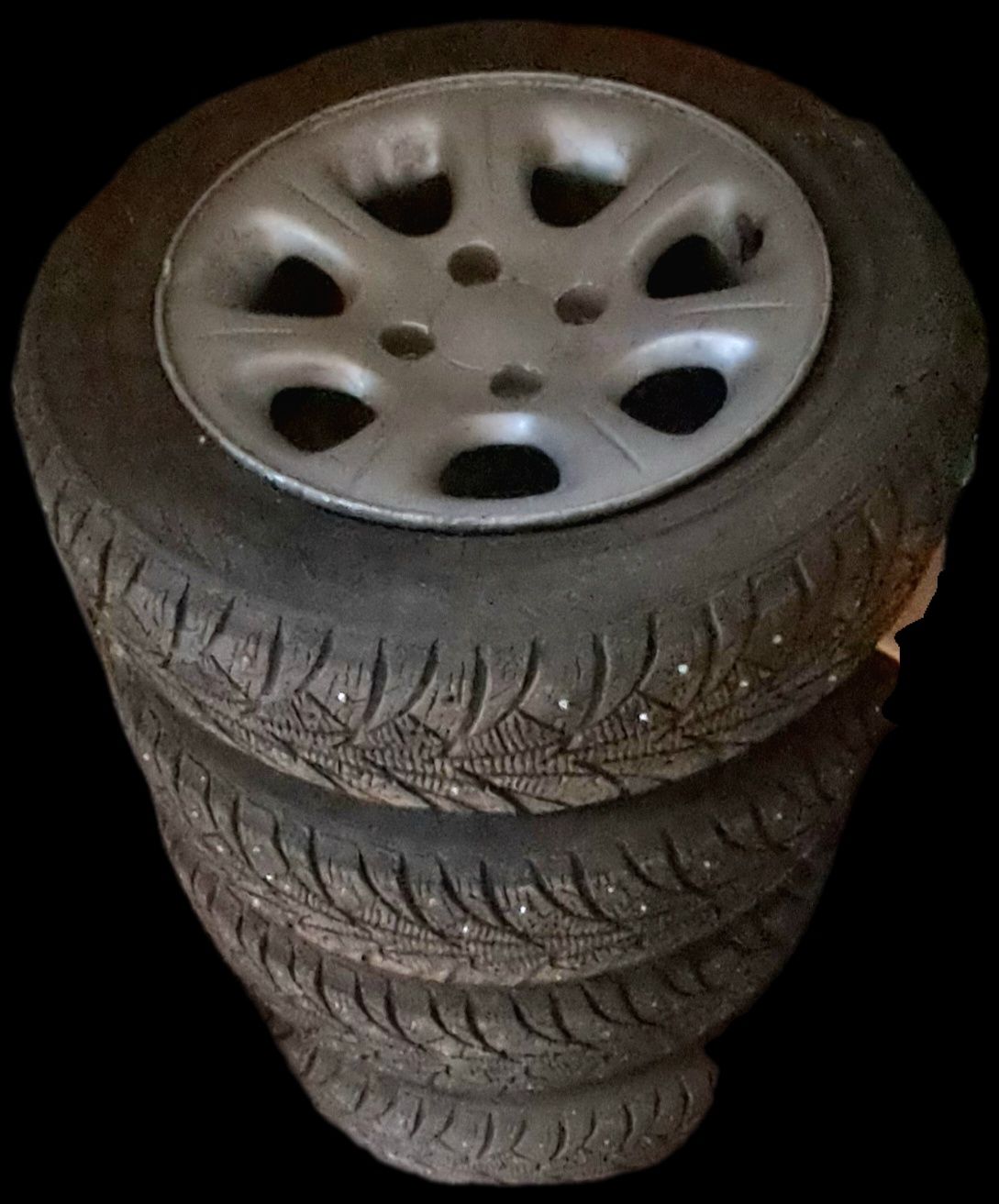 Продам колеса R14. Компл. 4 диски+зим. гума, 4×108.  Гарний стан