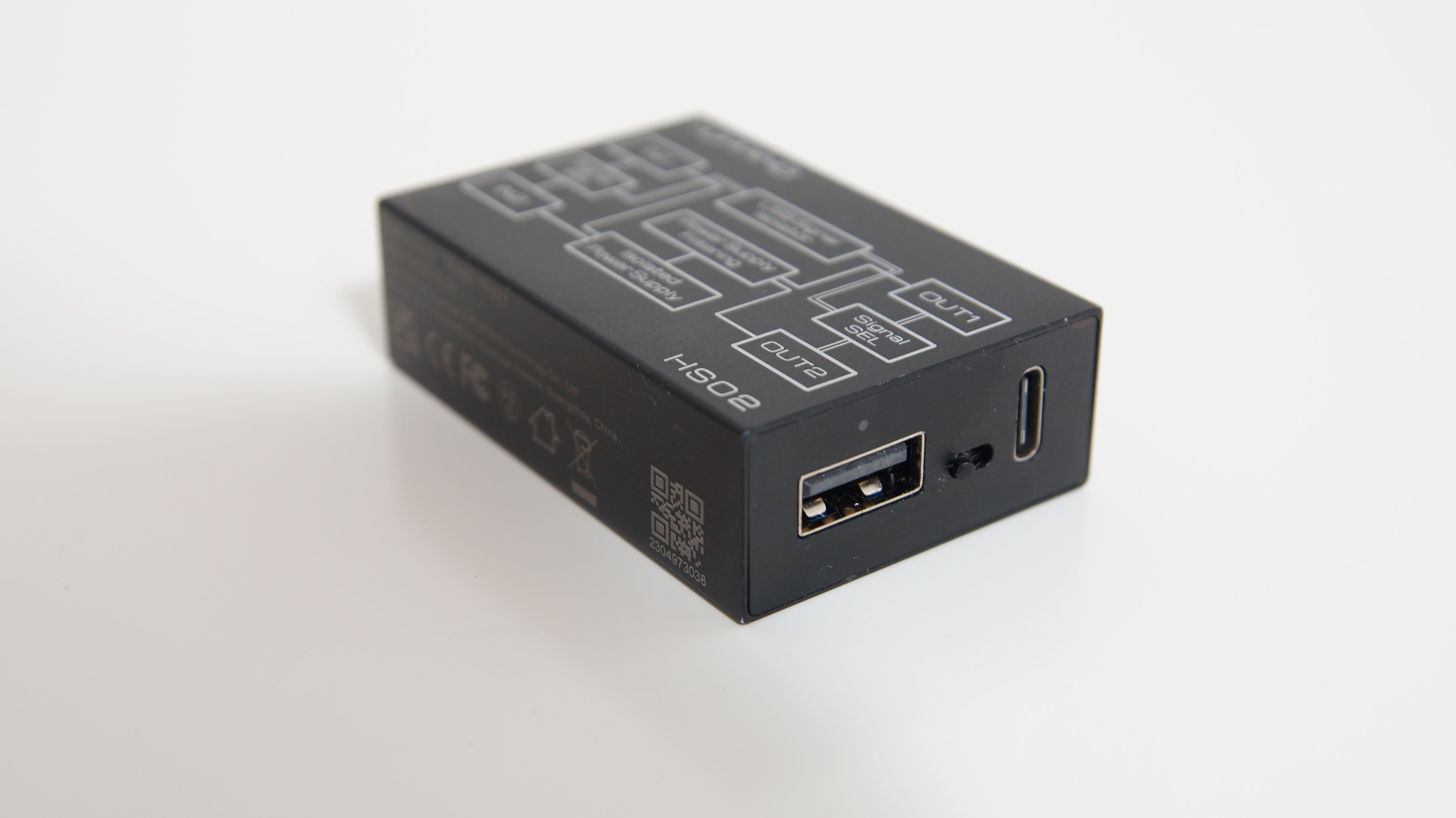 Izolator USB Topping HS02 zasilanie USB-C USB-A