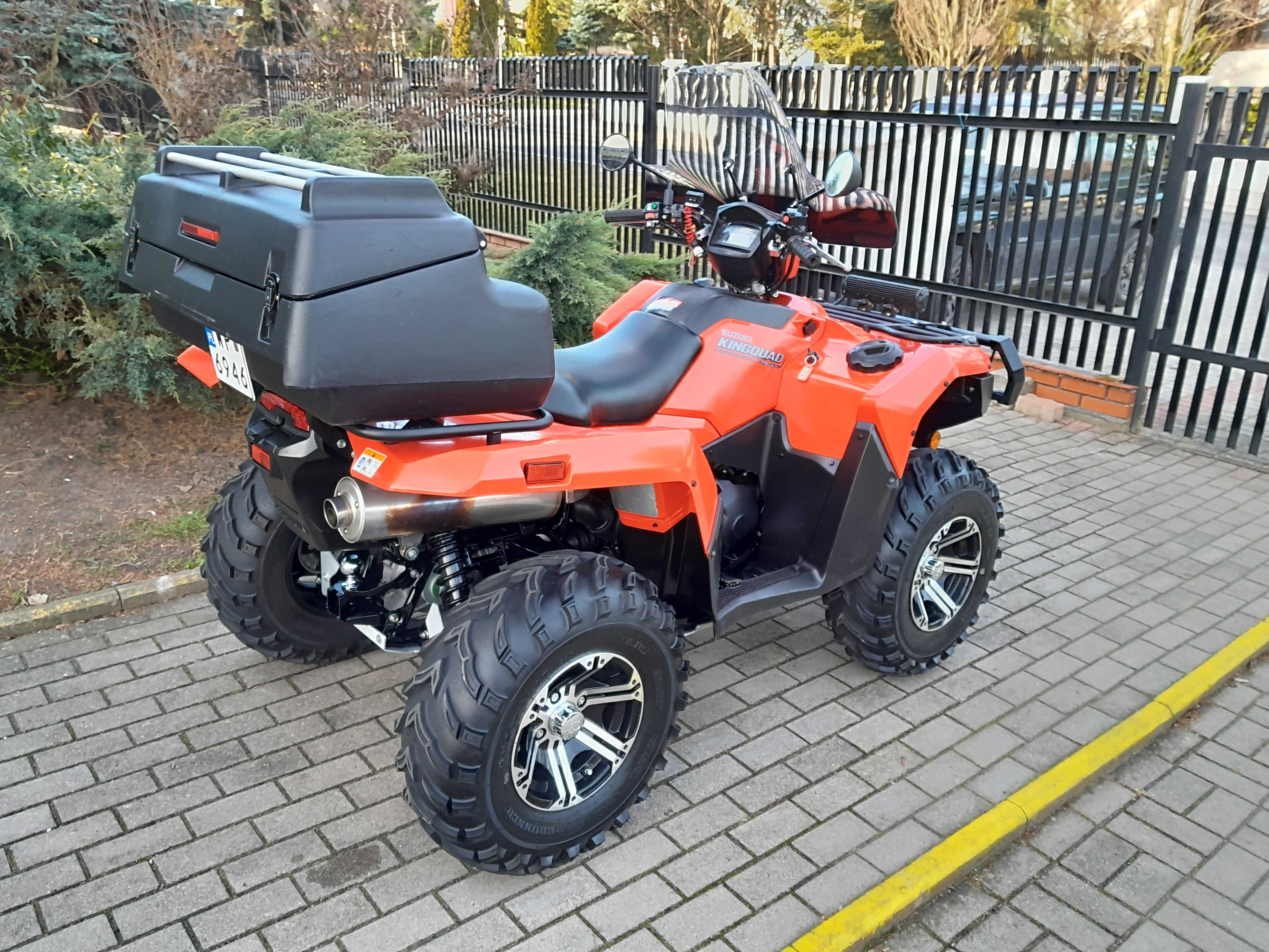 Suzuki kingquad 750 eps jak nowy 1100km rejestracja salon  grizzly 700